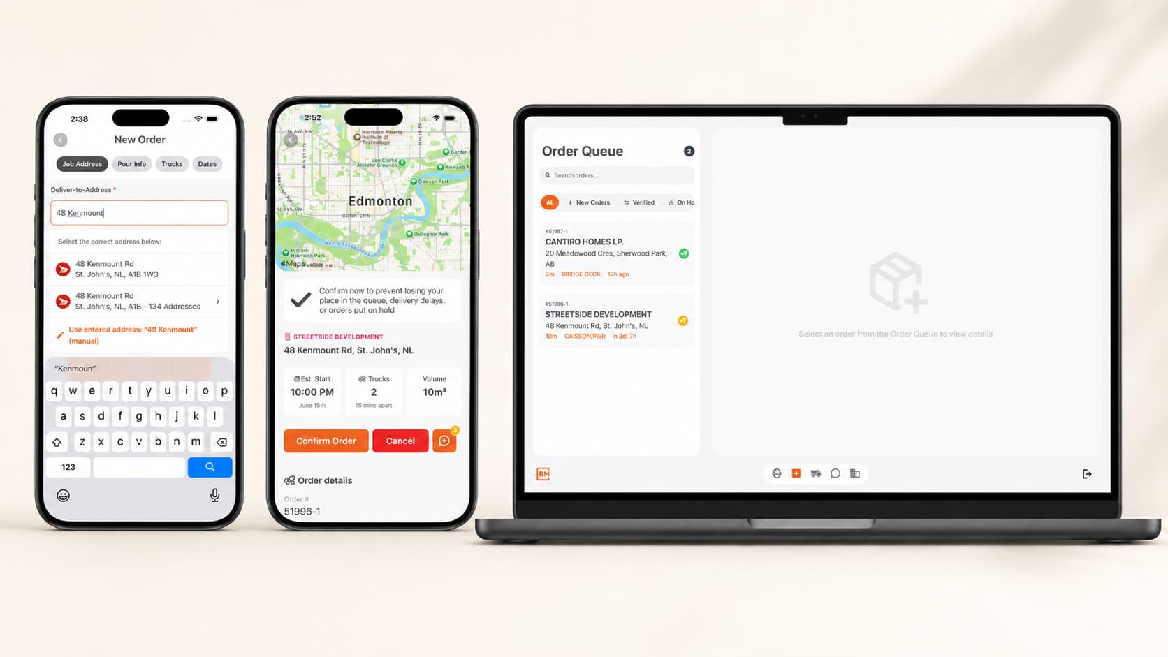 From Static Designs To Cross-Platform Concrete Ordering